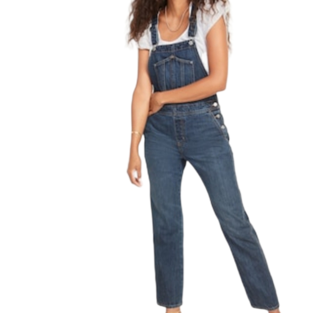 Old Navy Women's Blue Jeans Overalls